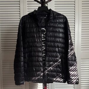 Calvin Klein Men's Quilted Black Puffer Jacket New w Tags